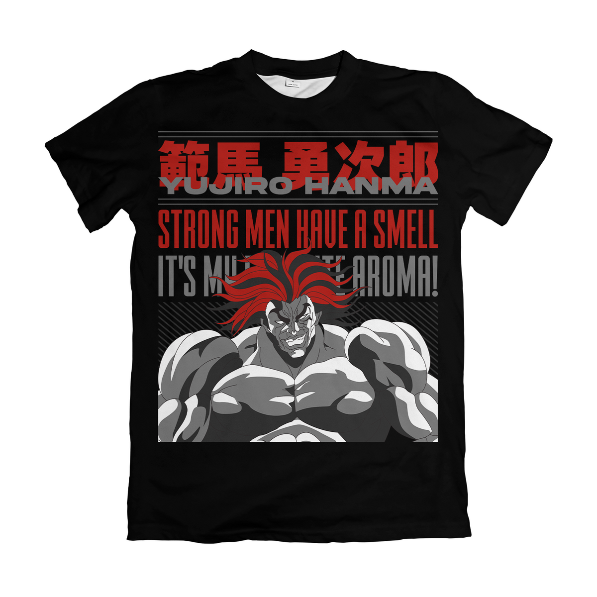 Camiseta Baki Yujiro Hanma Strong Men Dry-Fit Premium Unissex