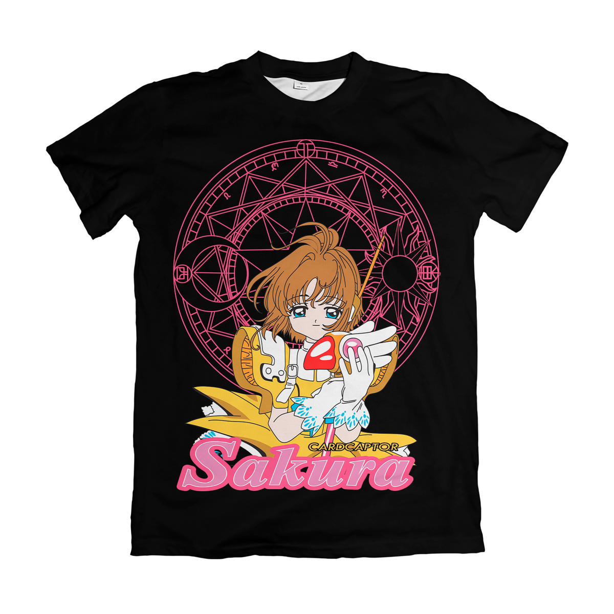 Camiseta Sakura Card Captors Sakura Círculo Mágico Dry-Fit Premium Unissex
