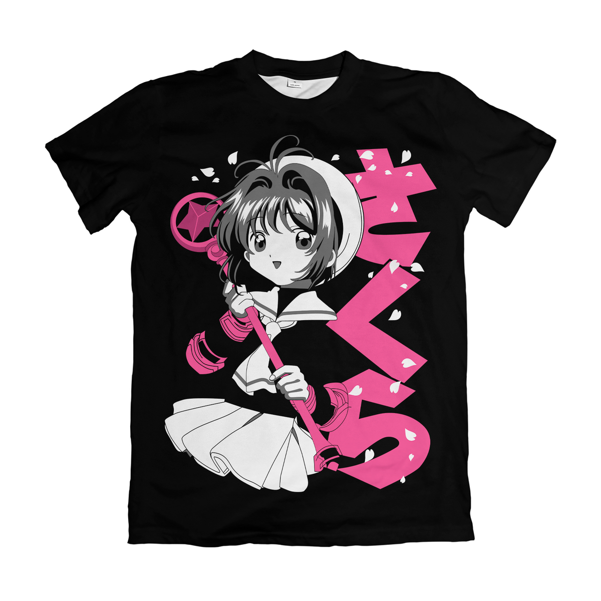 Camiseta Sakura Card Captors Sakura Báculo Dry-Fit Premium Unissex