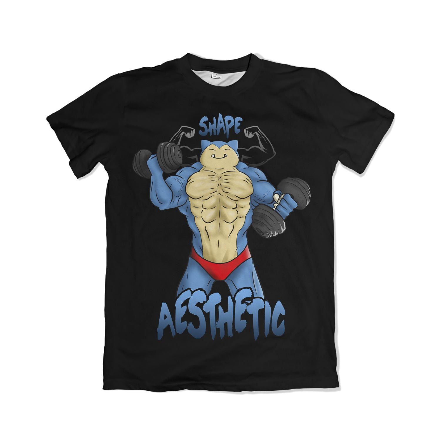 Camiseta Pokemón - Shape Aesthetic, Bombados - Preto