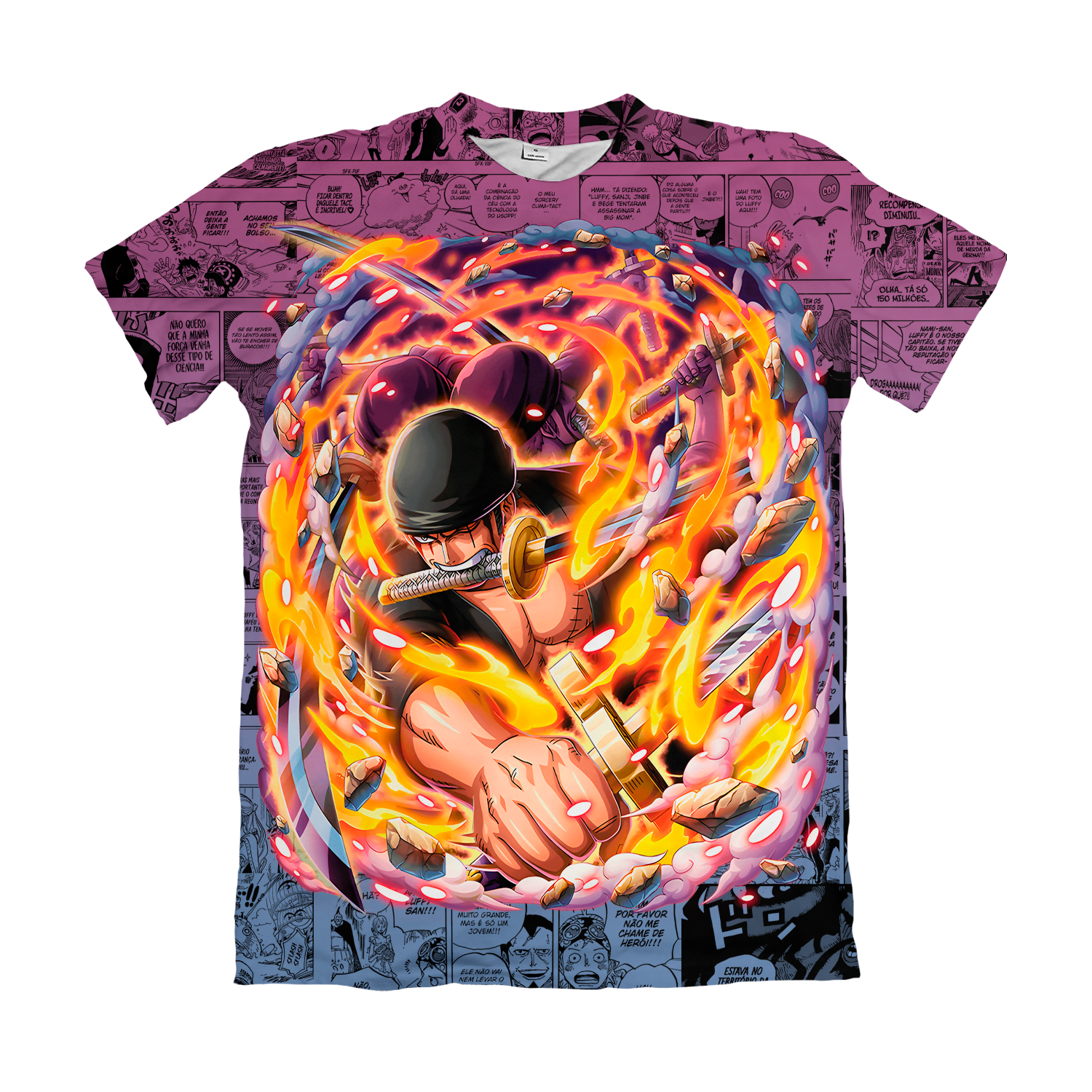 Camisa Piratas - R Z Ataque - Roxo e Azul