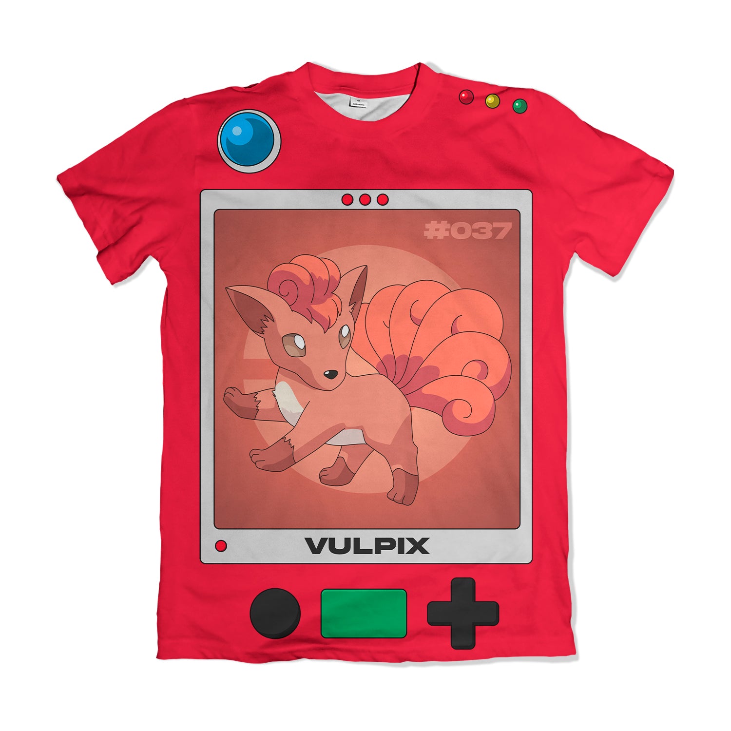 Camiseta Pokemón - Pokedex Vulpix