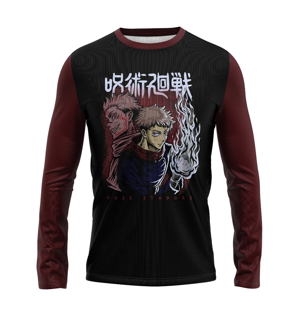 Camisa Manga Longa - Jujutsu Kaisen - Itadori e Sukuna