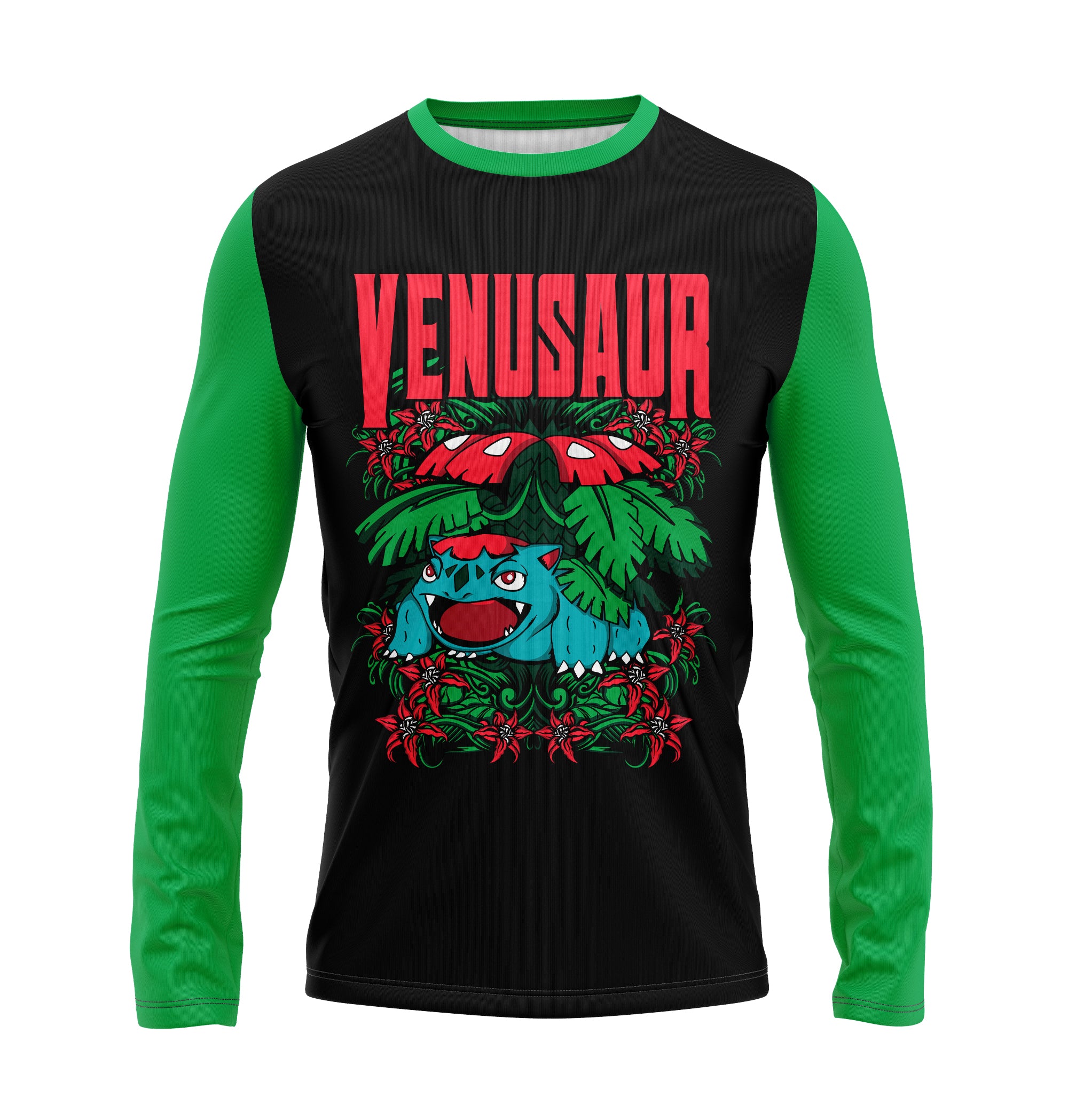 Camisa Manga Longa -  Pokemon  -  Venusaur