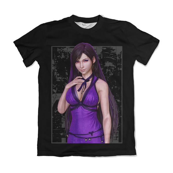 Camiseta Final Fantasy Tifa Vestido Roxo