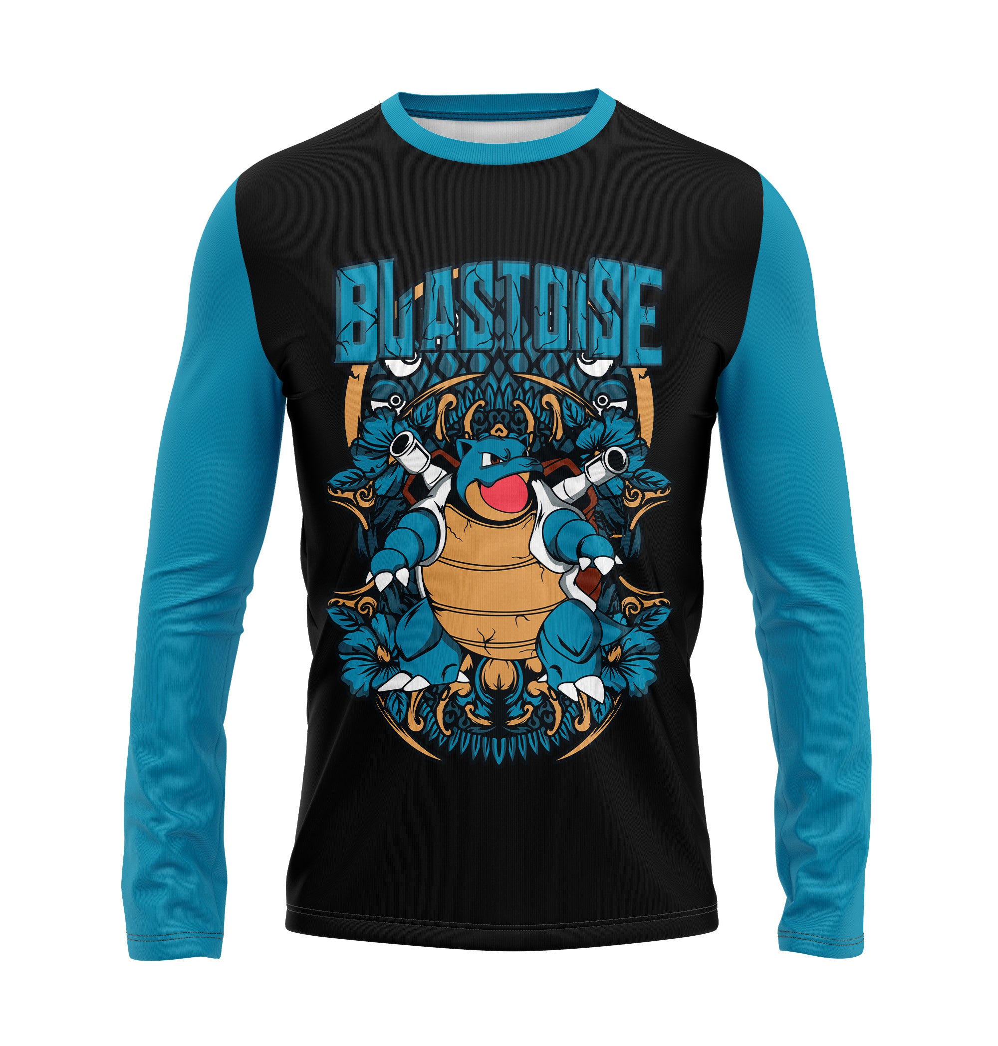 Camisa Manga Longa -  Pokemon  -  Blastoise