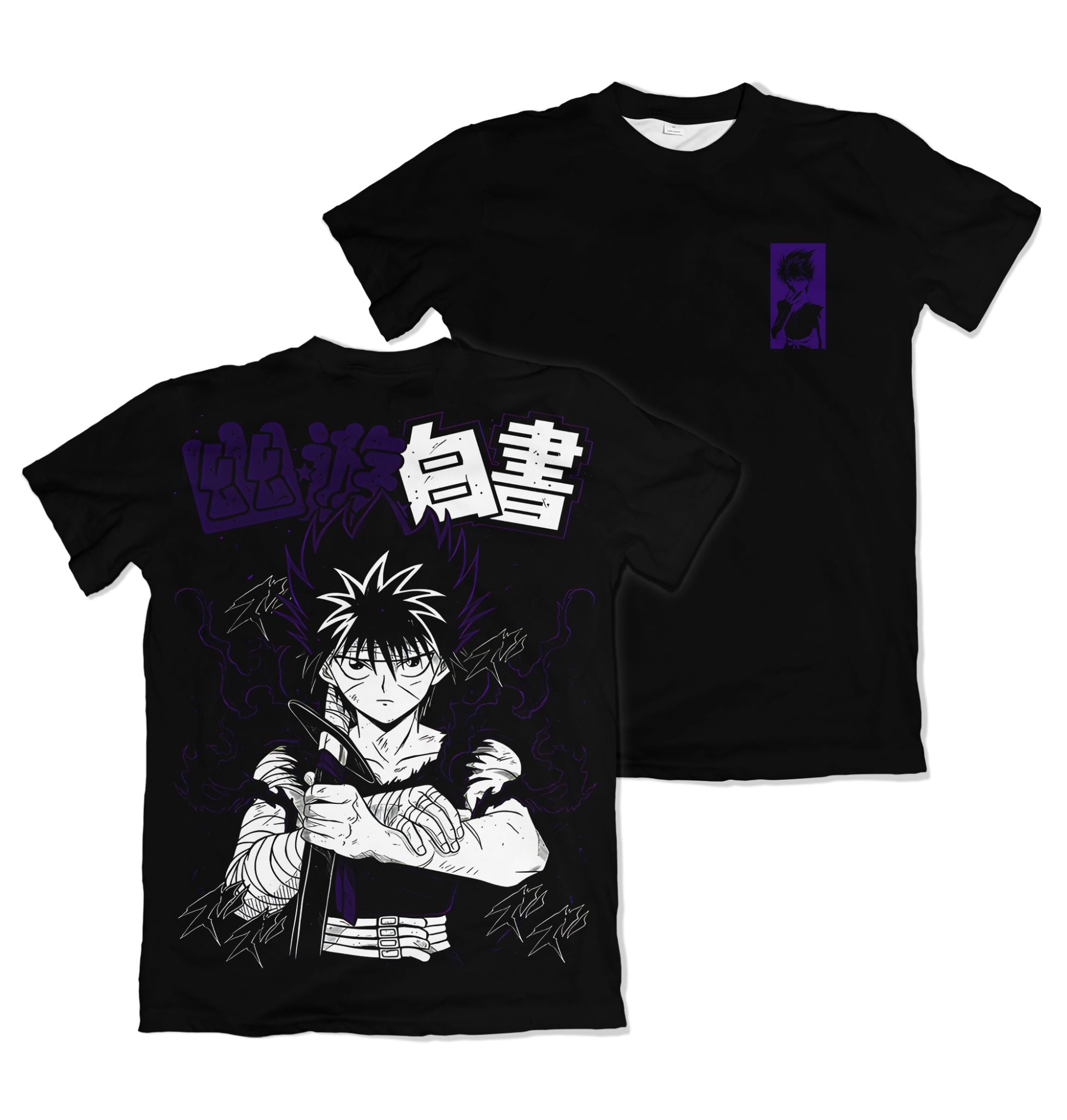 Camiseta - Yu Yu Hakusho - HIEI, Preta e Roxa