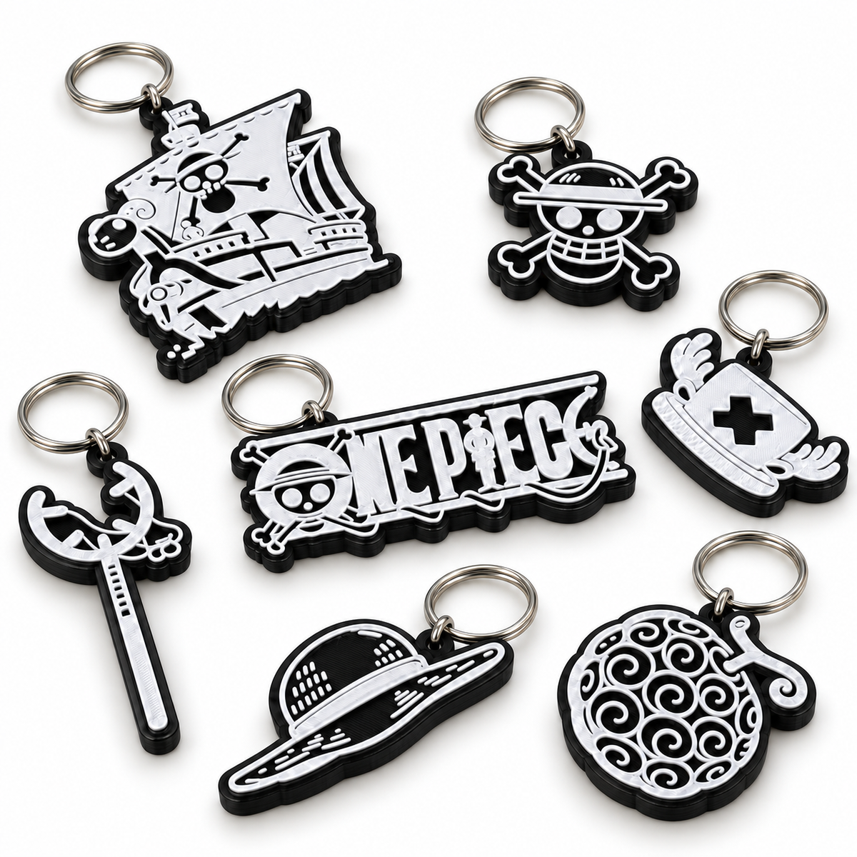 Conjunto Chaveiros 3D One Piece - foto 2
